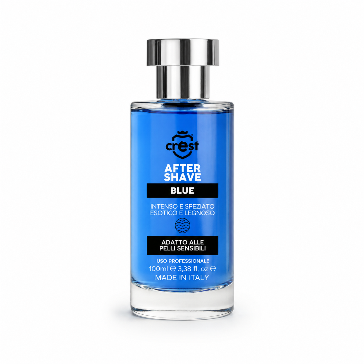CREST After Shave Blue – Dopobarba Esotico e Legnoso
