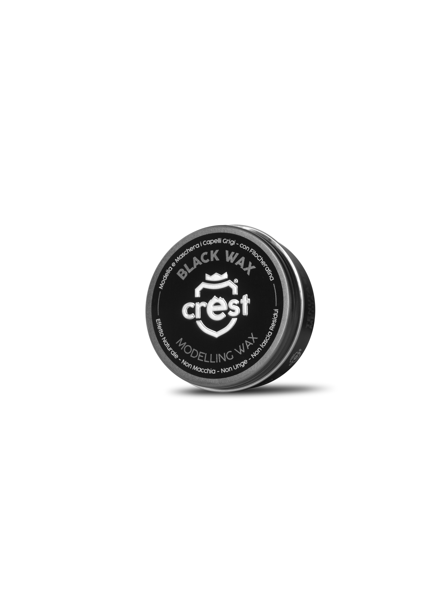 Crest Black Wax – Cera Modellante Nera Riflessante Tenuta Media