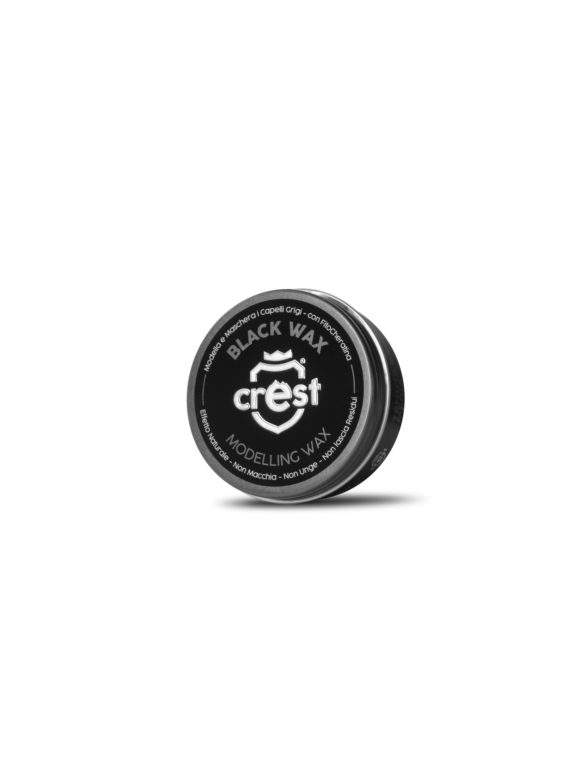 Crest Black Wax – Cera Modellante Nera Riflessante Tenuta Media